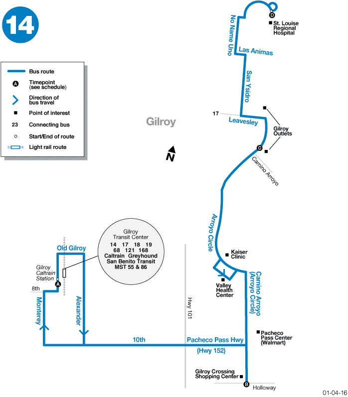 Route 14 Map Route 14 Map